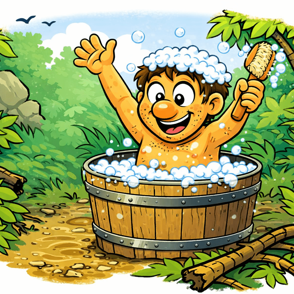 Outdoor Körperpflege im Survival – Baden ohne Seife als Illustration